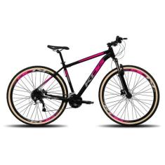Bicicleta Aro 29 KOG 27 Marcha Shimano F Hidráulico K7 Trava, Preto, R