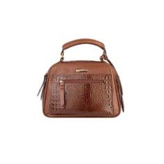 Bolsa pequena de couro croco Ruth-Feminino