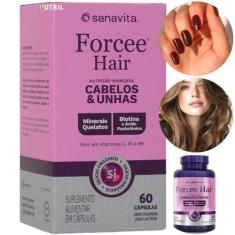 Forcee Hair Vitamina para Cabelos e Unhas 60 Cápsulas Sanavita