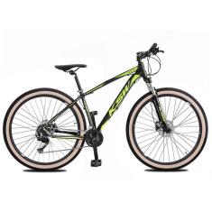 Bicicleta KSW 24V Aro 29 Freio Hidraulico Pneu Faixa Beje