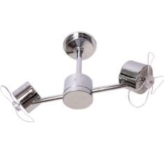 Ventilador De Teto Treviso Infinit Cromado Controle Remoto Bivolt