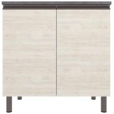 Balcão Bartira Cristal MDP 15mm com 2 Portas e 1 Prateleira - 80,1cm de largura