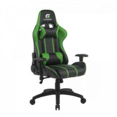Cadeira Gamer Black Hawk Preta/Verde Fortrek, Preto, Black hawk, Gamer