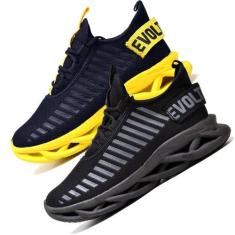 Kit 2 Tênis Feminino Esportivo Confortavel Maverik  Amarelo e Preto - 