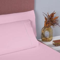 Jogo Lençol Solteiro 2 Peças 100% Algodão Ponto Palito Ref.2 - Casa Fe