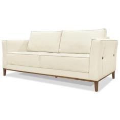 Sofa Balli 2 Lugares 170cm Pes Madeira Linho 221 Perola Ezz - Milani S