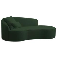 Divã Recamier Curvo Sala de Estar Recepção Inglaterra 150cm Lado Direi