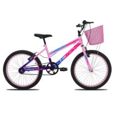 Bicicleta Infantil Feminina Aro 20 KOG com Cestinha