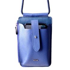Bolsa Transversal para Celular em Couro Artlux 9056, Azul