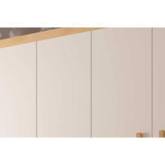 Guarda Roupa Solteiro 4 Portas E 2 Gavetas C- Pés Espanha Naturale-grafite Rufato