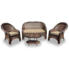 Conjunto de Sofás Fibra Sintética Tóquio - 1 Sofá 2L + 2 Poltronas + 1