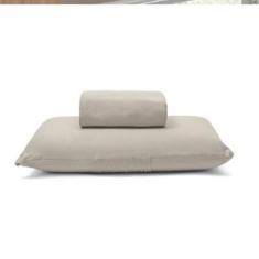 Jogo de Cama Buettner Solteiro Malha Basic Liso 2 Peças Trigo