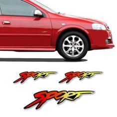 Kit Adesivo Resinado Astra Sport Lateral Traseiro Chevrolet - SPORTINO