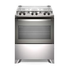 Fogão 5 bocas Electrolux Cinza Efficient Mesa Inox, PerfectCook e VaporBake® (FE5IG)