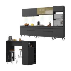 Armário De Cozinha Completa Com Bancada Americana Veneza Multimóveis M