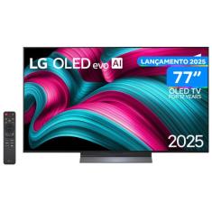 Smart TV 77" LG 4K OLED OLED77C5PSA webOS 25 AI Processor 4K Gen8 com 