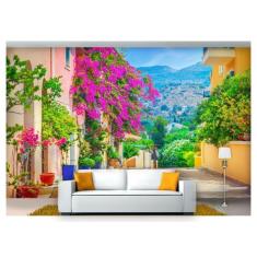 Papel De Parede Cidade Antiga Rua Européia 3D Cda21 - Você Decora