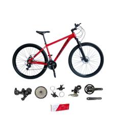 Bicicleta Aro 29 Absolute Nero 5 Kit 2x9 Freio Hidráulico K7 11/40 Pedivela 24/38 Suspensão Trava-Unissex