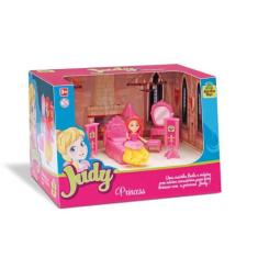 Samba Toys Brinquedo Judy Home Quarto Princesa Com Boneca