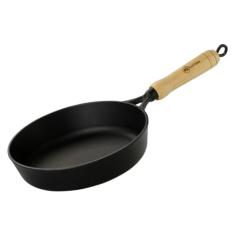 Frigideira Ferro Fundido Cabo Madeira Santana 22cm