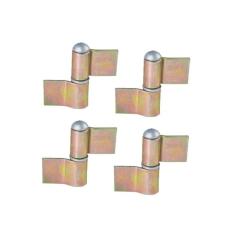 Kit 4 Dobradiça Gonzo Nº2 Com Aba 1`` Porta Portão Ferro