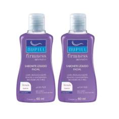 Kit 2 Sabonetes Líquido Limpeza Facial Skincare Nupill 60ml Mini  p/ V