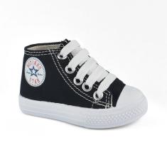 Tênis Botinho B242 Cano Alto Meninos Preto