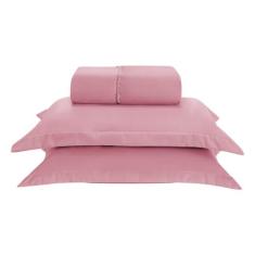 Jogo de Lençol Basic Aba Americana Percal 300 fios Casal 3 Peças -Iv E