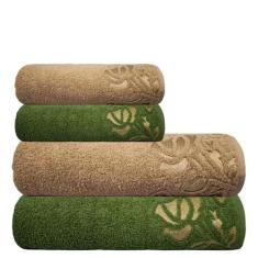 Jogo De Toalhas Luxo Guadalupe 4 Peça Gigante 500g/m² - TOALHAS GROH, 