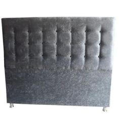 Cabeceira Durasi 15 Suede Amassado Cinza  King 195 X 120 RBL