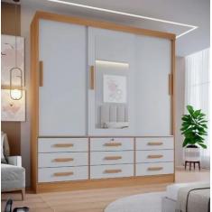 Guarda Roupas Meridian Plus 3Pts 100% MDF DDoro Móveis - D Doro Móveis