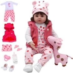 Boneca Reborn New Happy 100% Silicone Pode da Banho