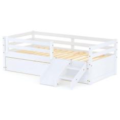 Bicama Infantil Eco e Mini Escada/Escorregador Branco Mobilistore