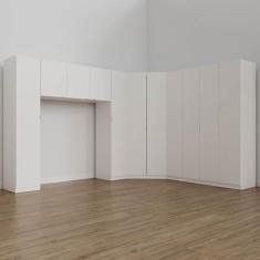 Guarda Roupa Modulado Casal de Canto 11 Portas 5 Peças Hera CabeCasa M