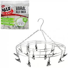 Varal Aço Inox Max Clean 20 Prendedores-CLINK
