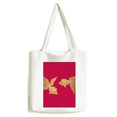 Bolsa de lona com pintura de cultura japonesa bolsa de compras casual