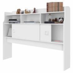 Cabeceira Jessica Box Casal com 2 Portas Branco