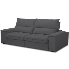 Sofá Retrátil Reclinável Para Sala de Estar Living 250cm Nápoles F04 B