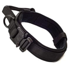 Coleira Resistente para Cachorro Grande Forte MADOG Comander, Preto, X