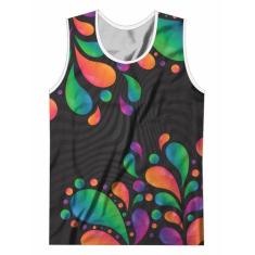 Abadá Regata Adulto Carnaval Fantasia Bloquinho Colorido - Calupa, Pre