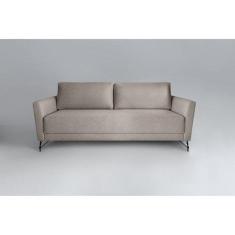 Sofa 3 Lugares 200Cm Veludo Pes Aco Nikos - Sofani