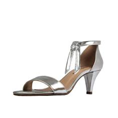 Sandália Troca Tira Salto Baixo Fino Luiza Sobreira Prata Mod. 4080-2