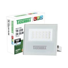 Refletor Taschibra Led Tr Slim 20W Luz Branco Fria 6500K Branco Bivolt
