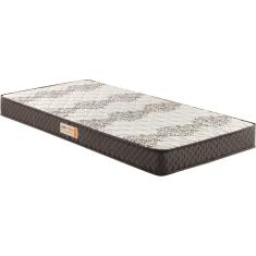 Colchão Solteiro Ecoline Espuma D45 Bordado 88x188x17cm Marrom/bege