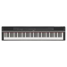 Piano Digital P 125A B Preto 88 Teclas Sensitivas com Fonte e Pedal Yamaha