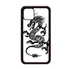 Capa Dragon Animal Art Grain Outline para iPhone 11 Pro Max para Apple Mobile Case