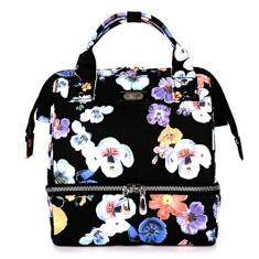 Mochila multifuncional para troca de fraldas, mochila para fraldas de bebê e porta de carregamento USB Elegante e durável para mamãe e papai Alta capacidade