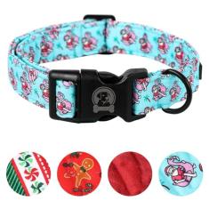 Coleira de Natal para cães MR. CHUBBYFACE árvore de inverno Senta Flamingo coleira para cães pequenos e grandes