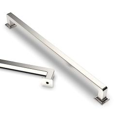 Asidrama Pacote com 10 puxadores de armário de níquel acetinado escovado de 256 mm puxadores de armário puxadores de armário de cozinha para puxadores de gaveta de armário