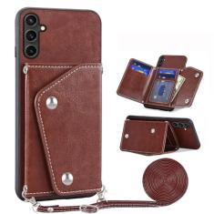 Asuwish Capa de telefone para Samsung Galaxy S23 FE 5G capa carteira com protetor de tela de vidro temperado suporte para cartão de crédito alça transversal acessórios de celular de couro S 23 EF